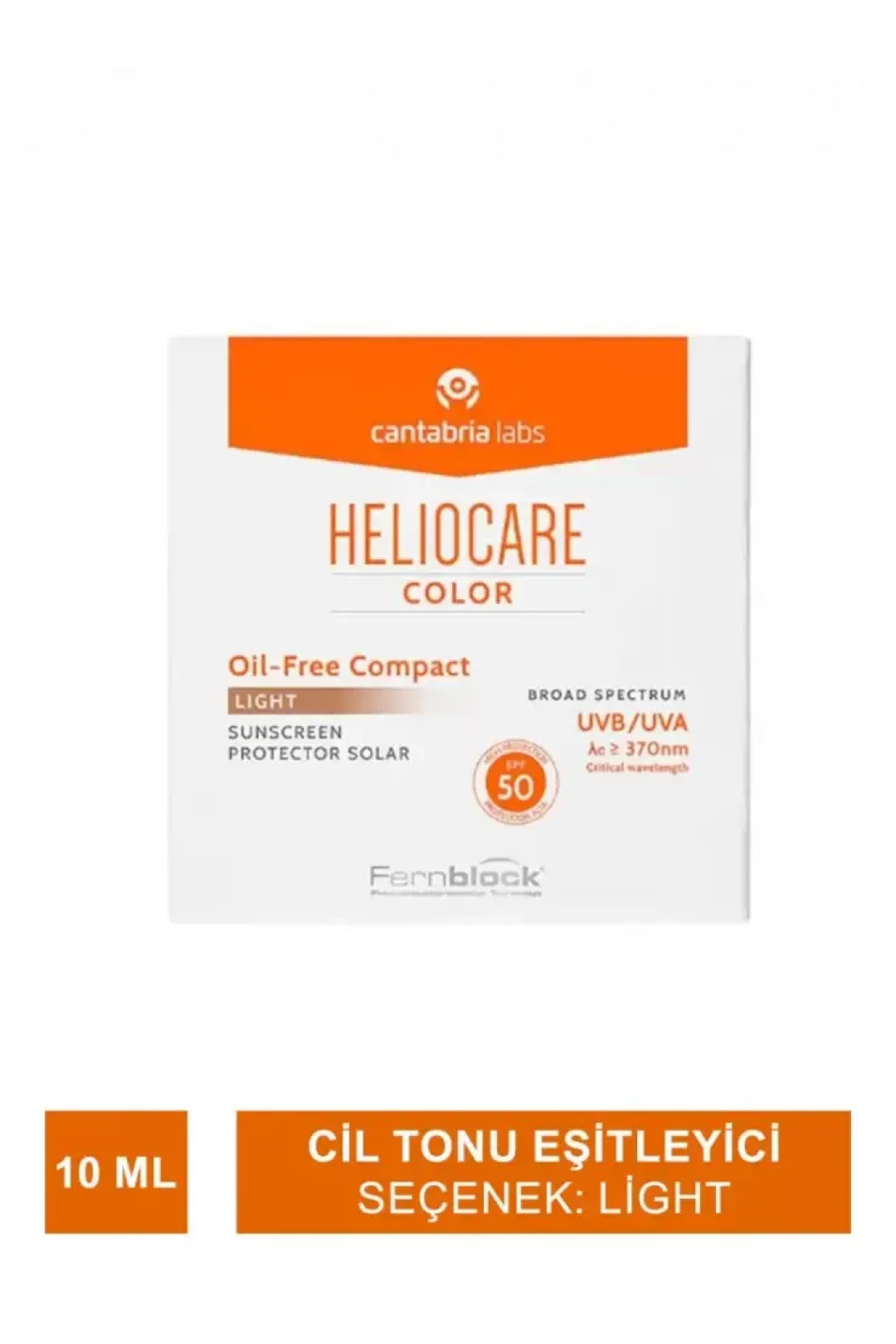 Heliocare Color SPF 50+ Oil Free Compact Yağsız Güneş Koruyucu 10 ml