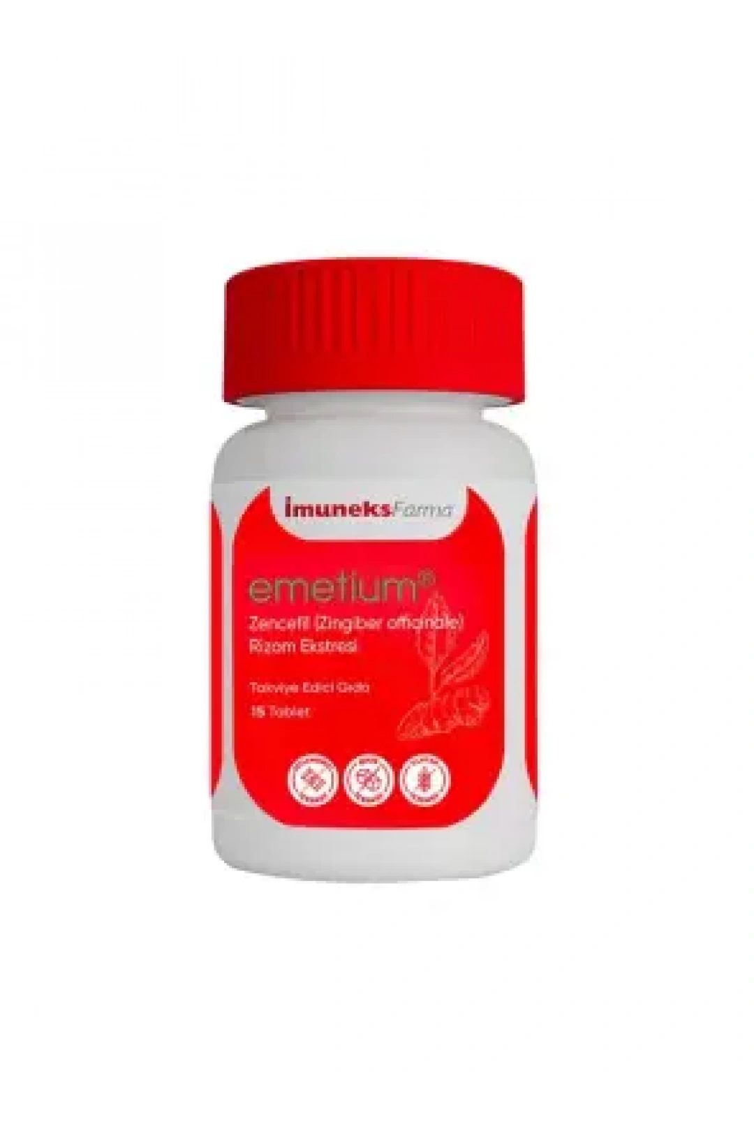İmuneks Emetium Zencefil 15 Tablet