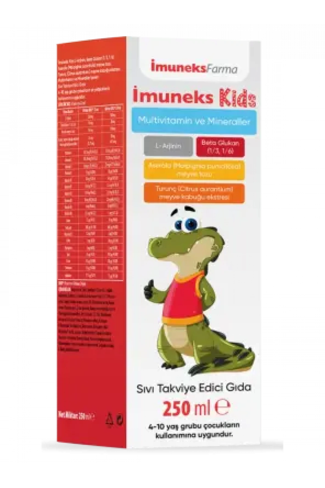 İmuneks Kids Multivitamin ve Mineraller Takviye Edici Gıda 250 ml
