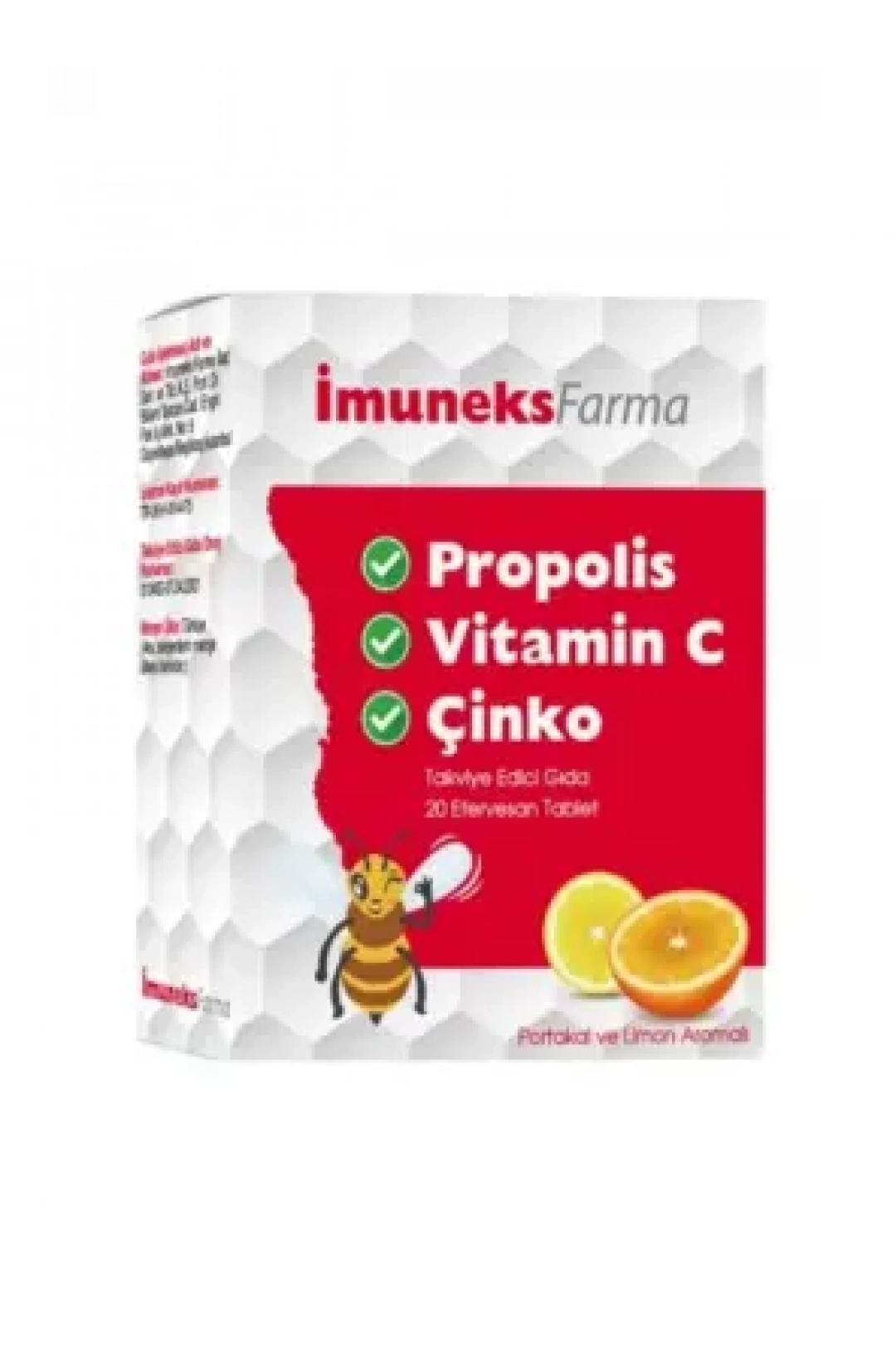 İmuneks Propolis , Vitamin C ve Çinko 20 Tablet