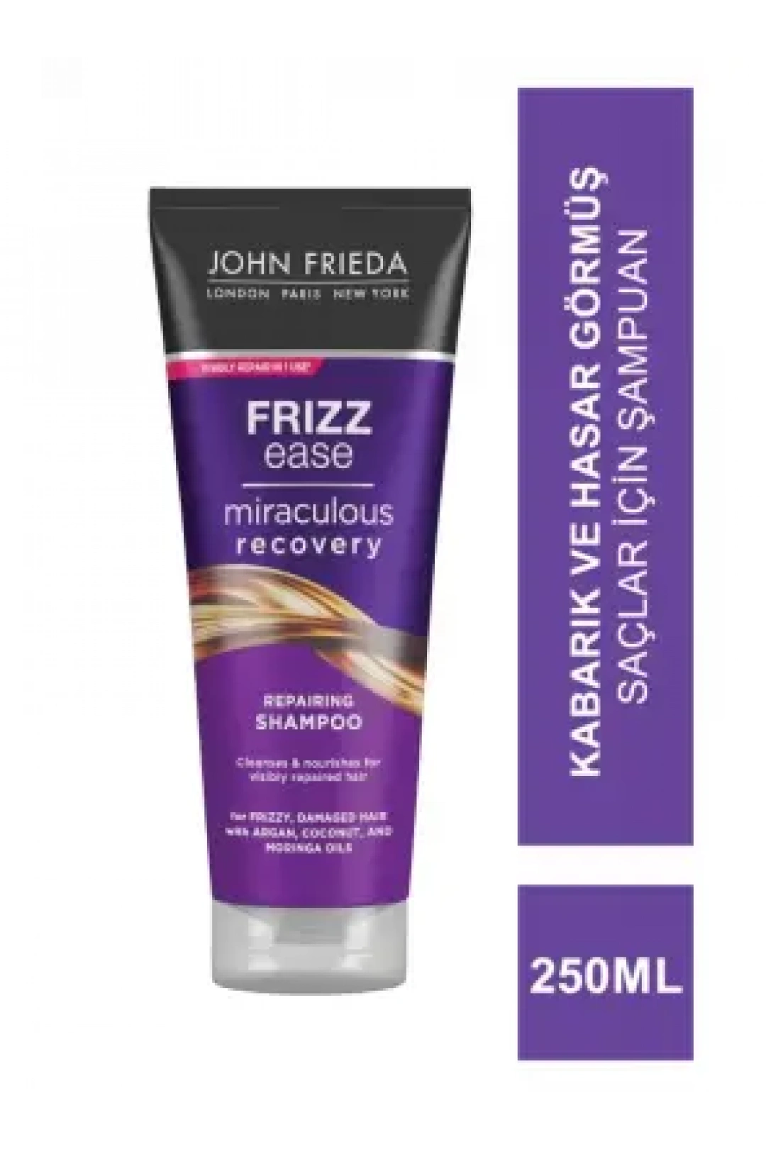 John Frieda Frizz Ease Miraculous Recovery Shampoo 250 ml Kabarık ve Hasar Görmüş Saçlar İçin Şampuan