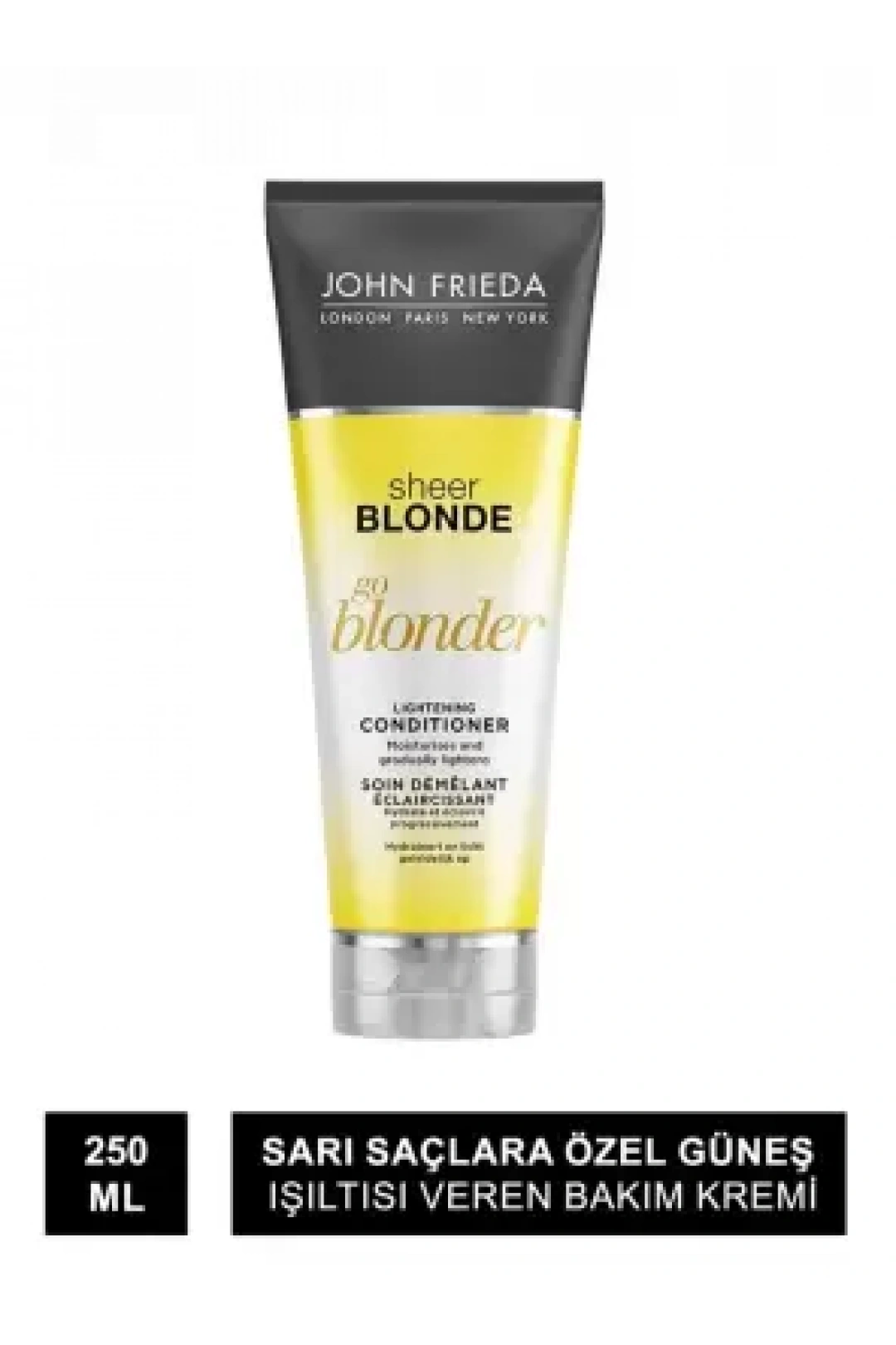 John Frieda Sheer Blonde Go Blonder Lightening Conditioner 250 ml Sarı Saçlara Özel Güneş Işıltısı Veren Bakım Kremi