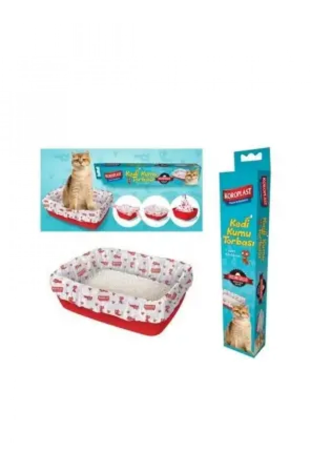 Koroplast Extra Güçlü Kedi Kumu Torbası 82X50 Cm 7 Adet