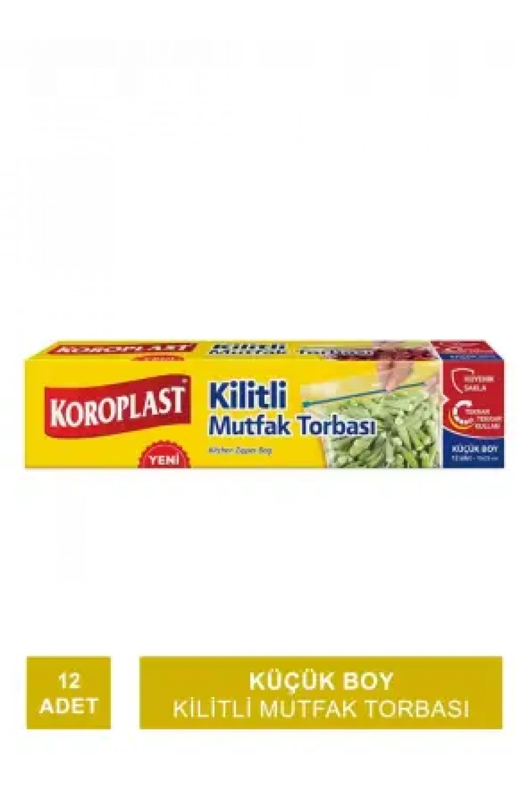 Koroplast Kilitli Mutfak Torbası Küçük Boy -12 Adet