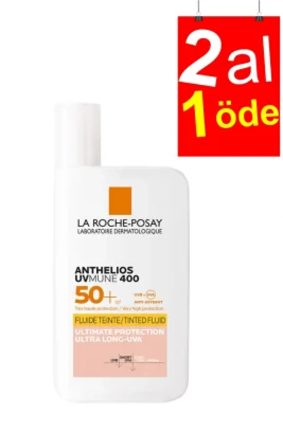 La Roche Posay Anthelios UVmune 400 Fluid Renkli Güneş Kremi SPF50+ 50 ml - 2AL1ÖDE