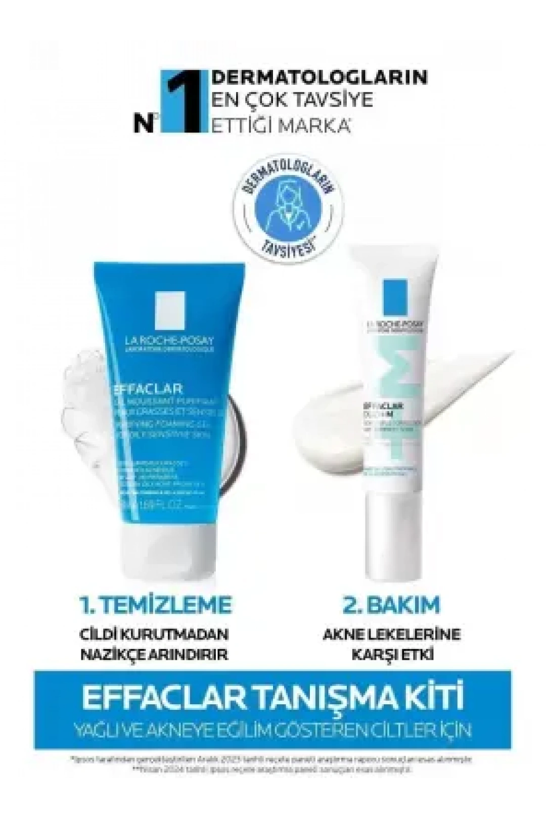 La Roche Posay Effaclar Duo Bakım Kremi 15ml + Effaclar Temizleme Jeli 50ml Tanışma Kiti