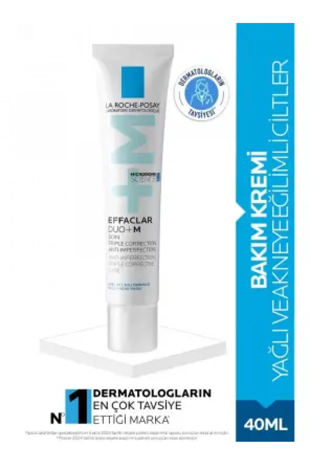 La Roche Posay Effaclar Duo +M Bakım Kremi Cilt Kusuru Görünümü Karşıtı Akneye Eğilim Gösteren Ciltler 40ml
