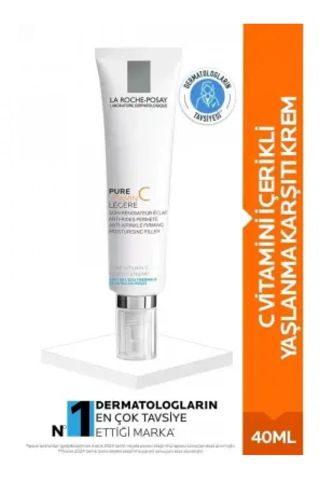 La Roche Posay Pure Vitamin C Light Cream - Karma Ciltler için Yaşlanma Karşıtı Krem - 40 ml