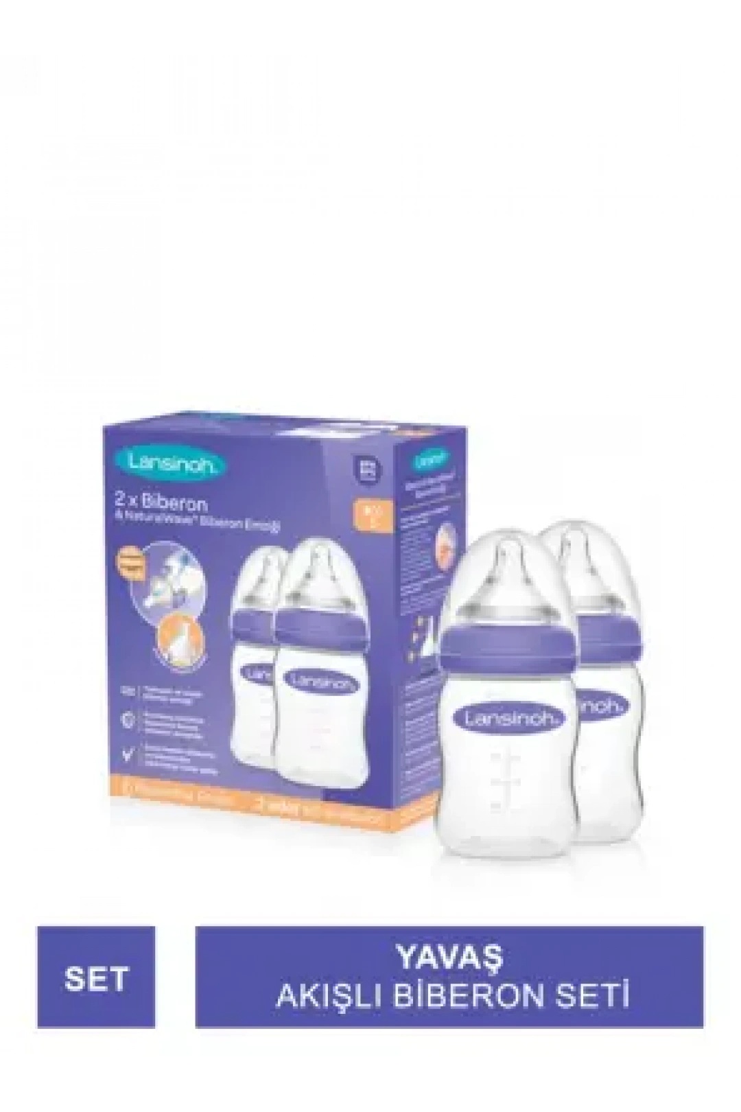 Lansinoh Natural Wave Biberon Seti 160 ml x 2 Adet
