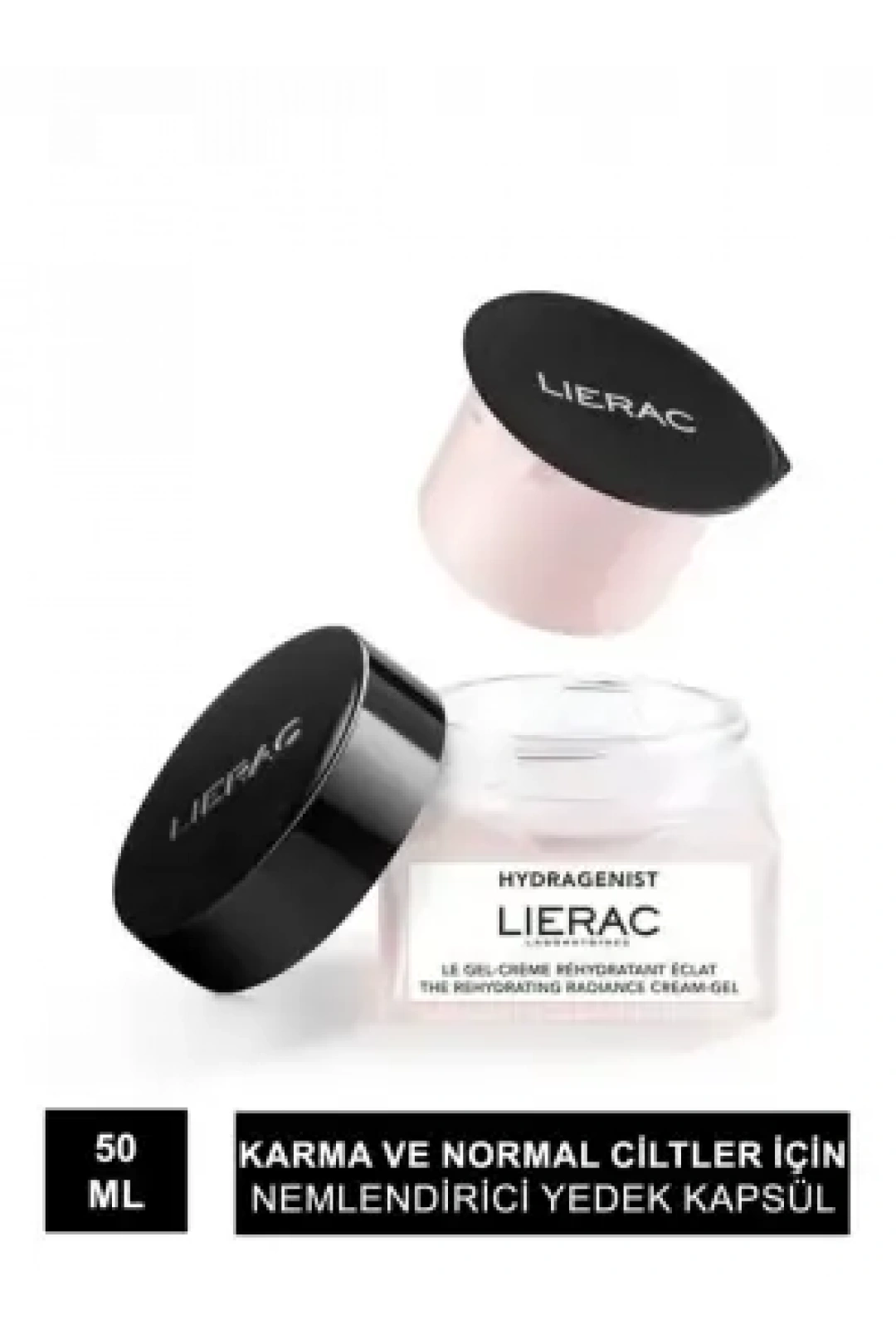 Lierac Hydragenist Radiance Cream Gel Refill - Karma/Normal Ciltler İçin Nemlendirici Yedek Kapsül - 50 ml