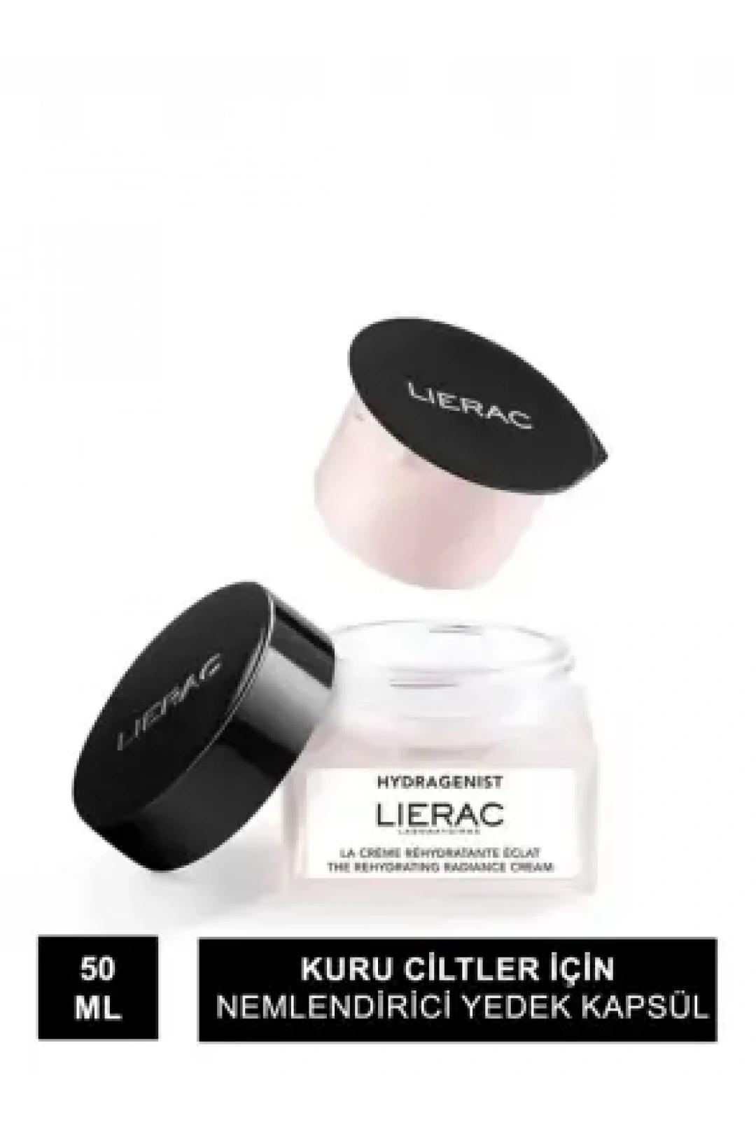 Lierac Hydragenist Radiance Cream Refill - Kuru Ciltler İçin Nemlendirici Yedek Kapsül - 50 ml