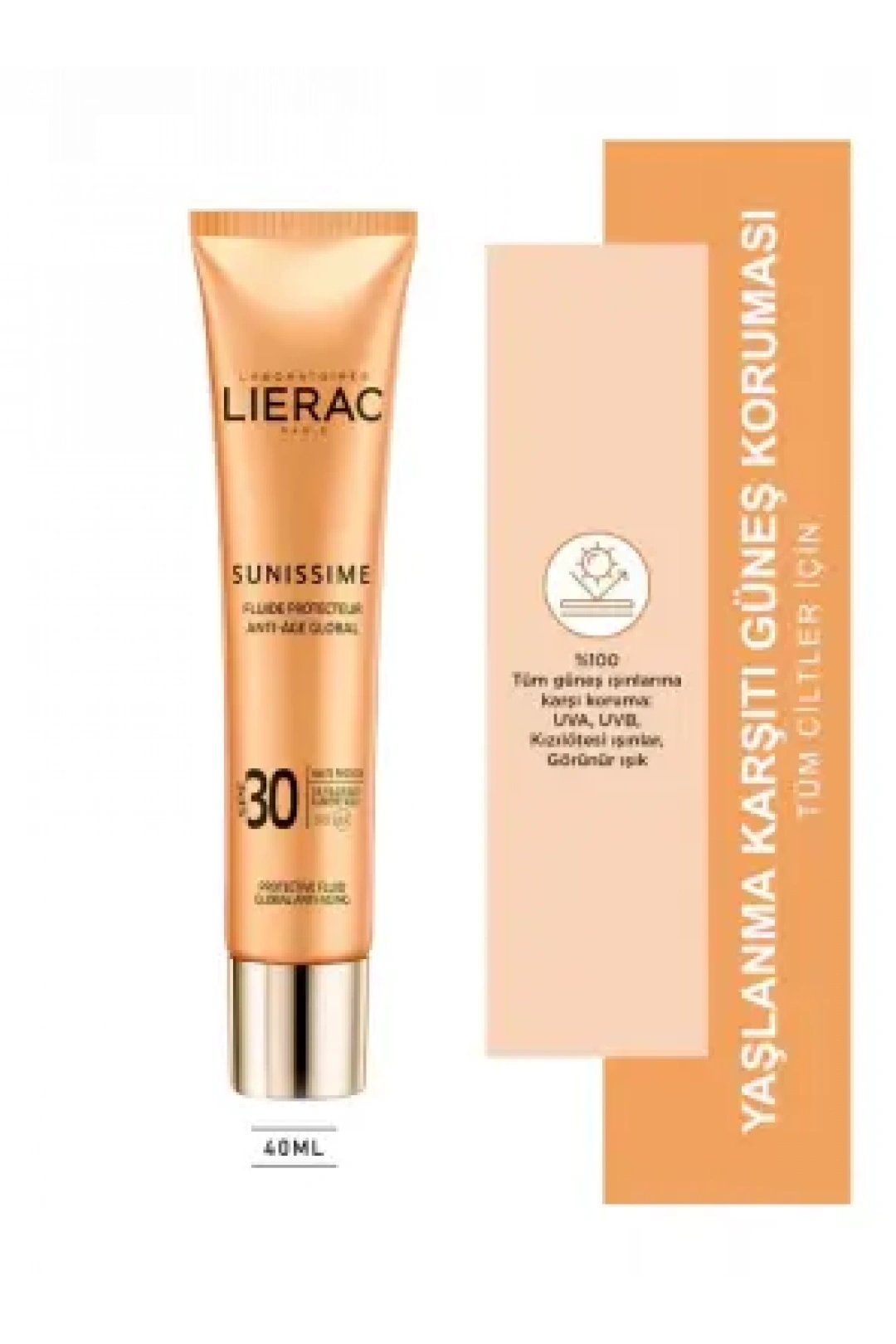Lierac Sunissime Protective Fluid Spf 30 Güneş Kremi 40 ml
