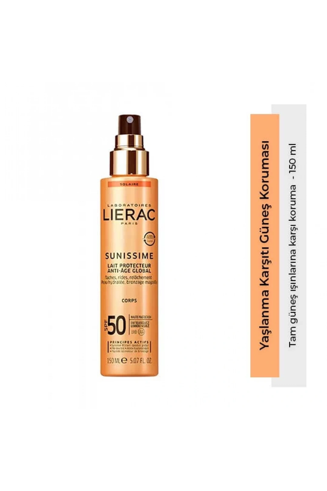 Lierac Sunissime SPF 50 Energizing Protective Milk Güneş Sütü150 ml