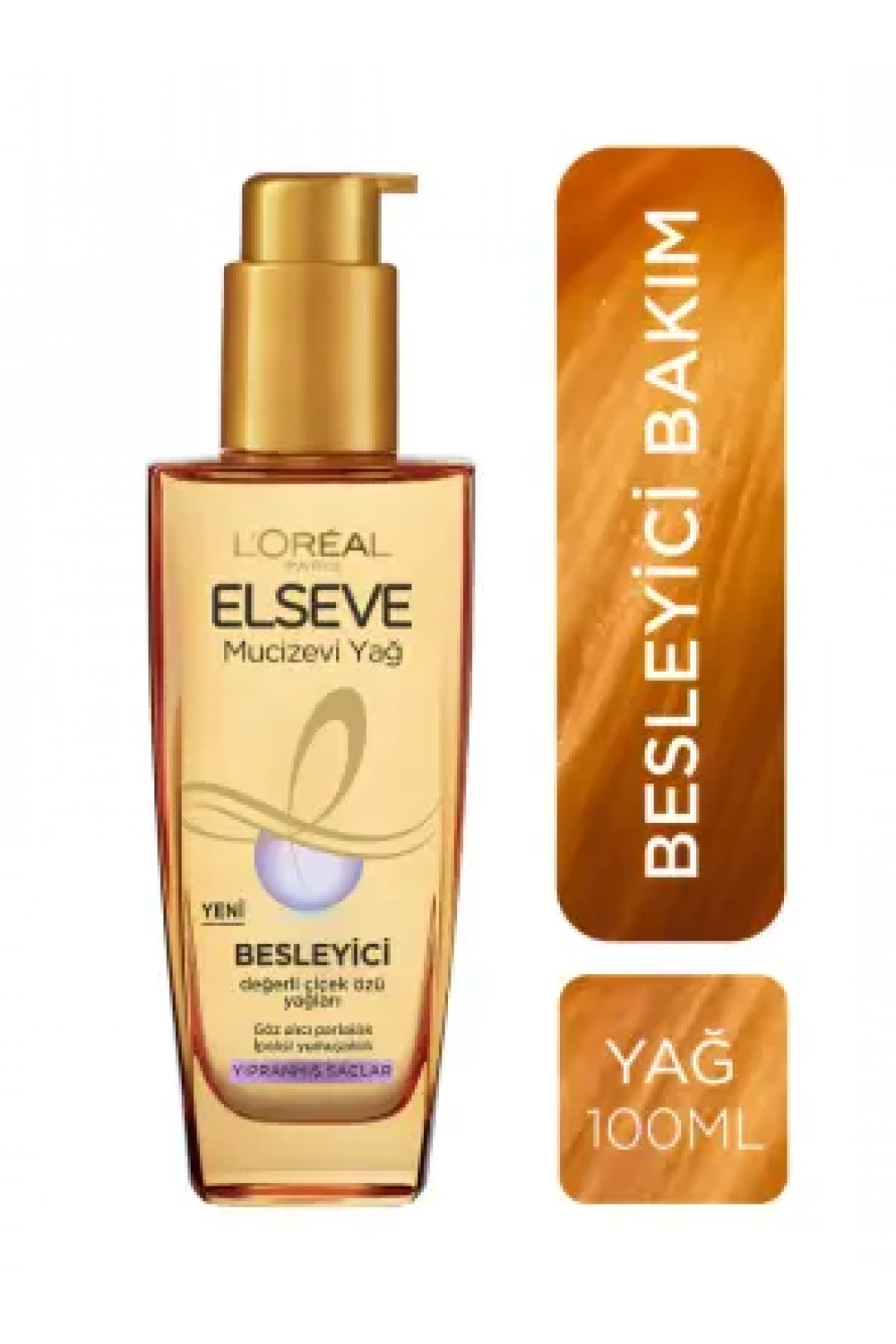 Loreal Paris Elseve Mucizevi Besleyici Bakım Yağı 100 ml - Yıpranmış Saçlar İçin