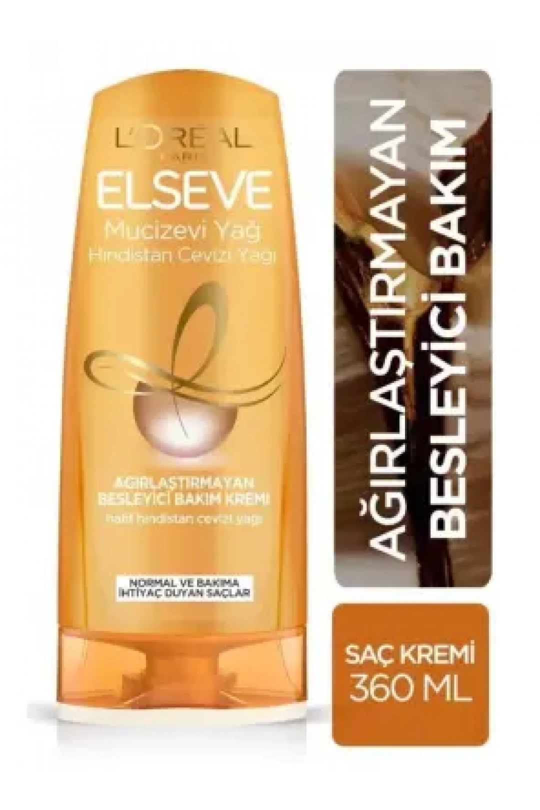 Loreal Paris Elseve Mucizevi Hindistan Cevizi Yağı Ağırlaştırmayan Besleyici Bakım Kremi 360 ml