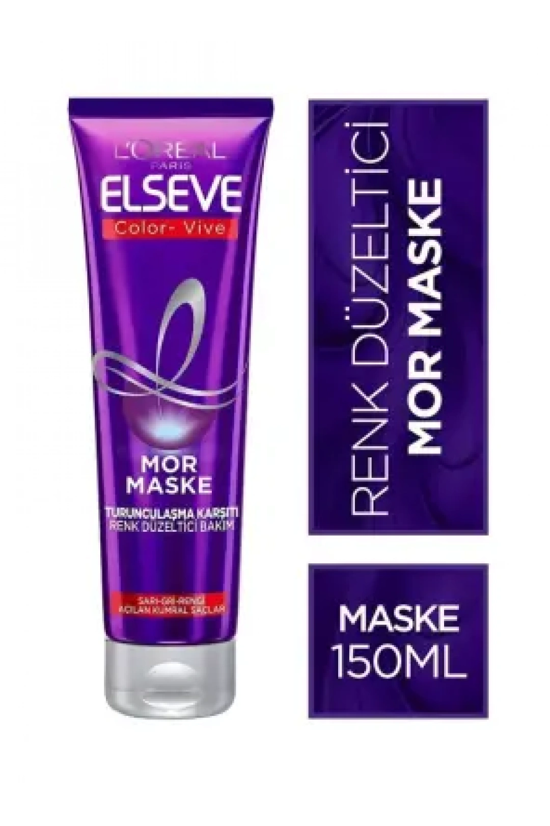 Loreal Paris Elseve Turunculaşma Karşıtı Renk Düzeltici Mor Maske 150 ml