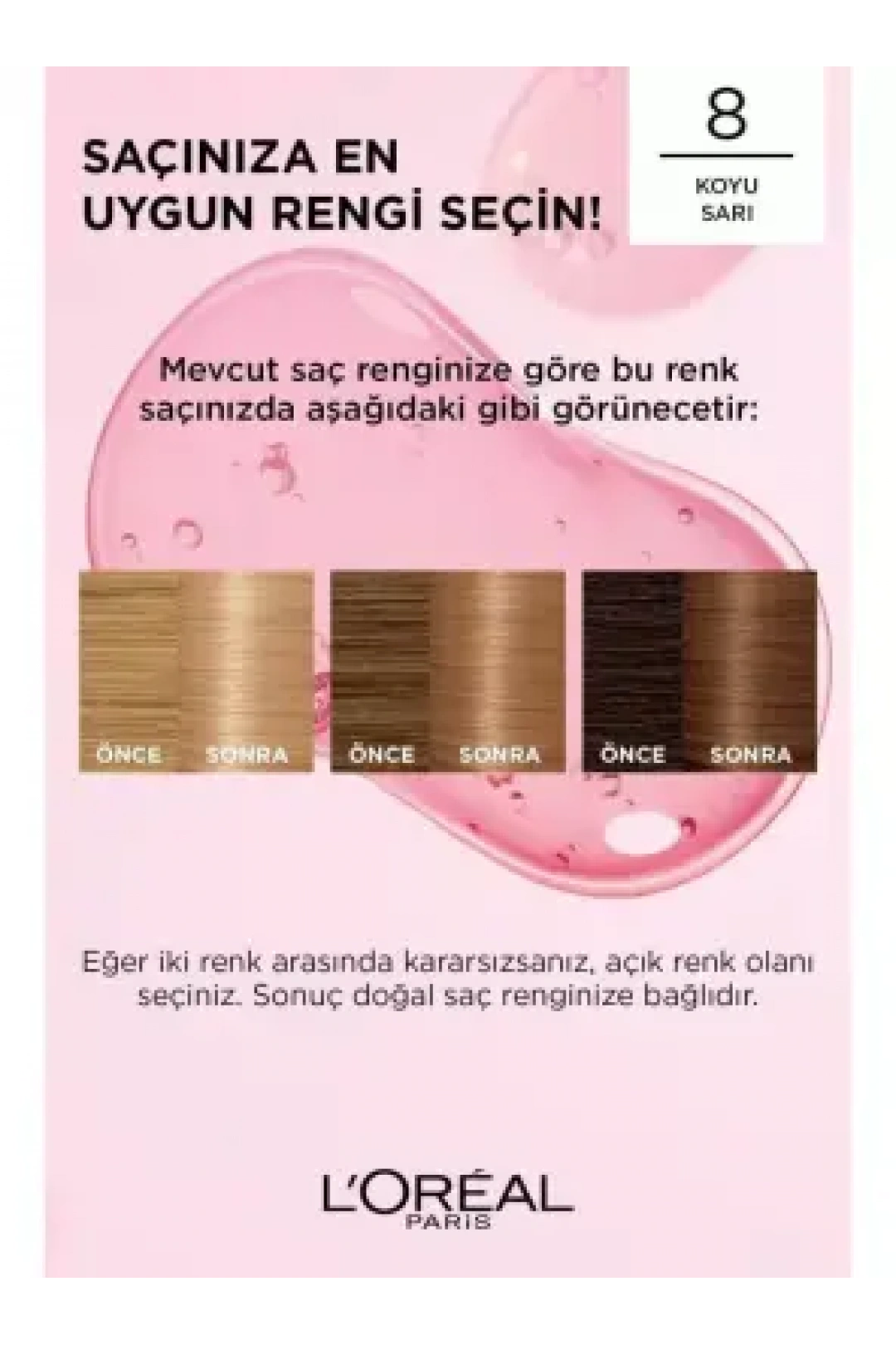 Loreal Paris Excellence Creme 8 Koyu Sarı Saç Boyası