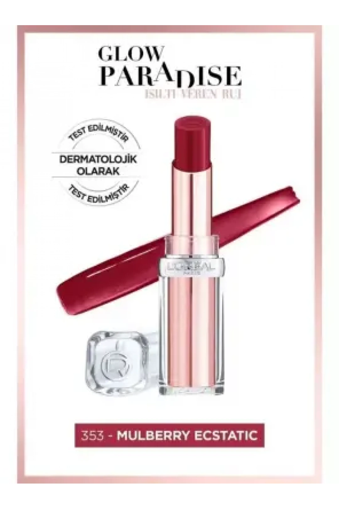 Loreal Paris Glow Paradise Balm-in-Lipstick - Işıltı Veren Ruj 353 Mulberry Ecstatic