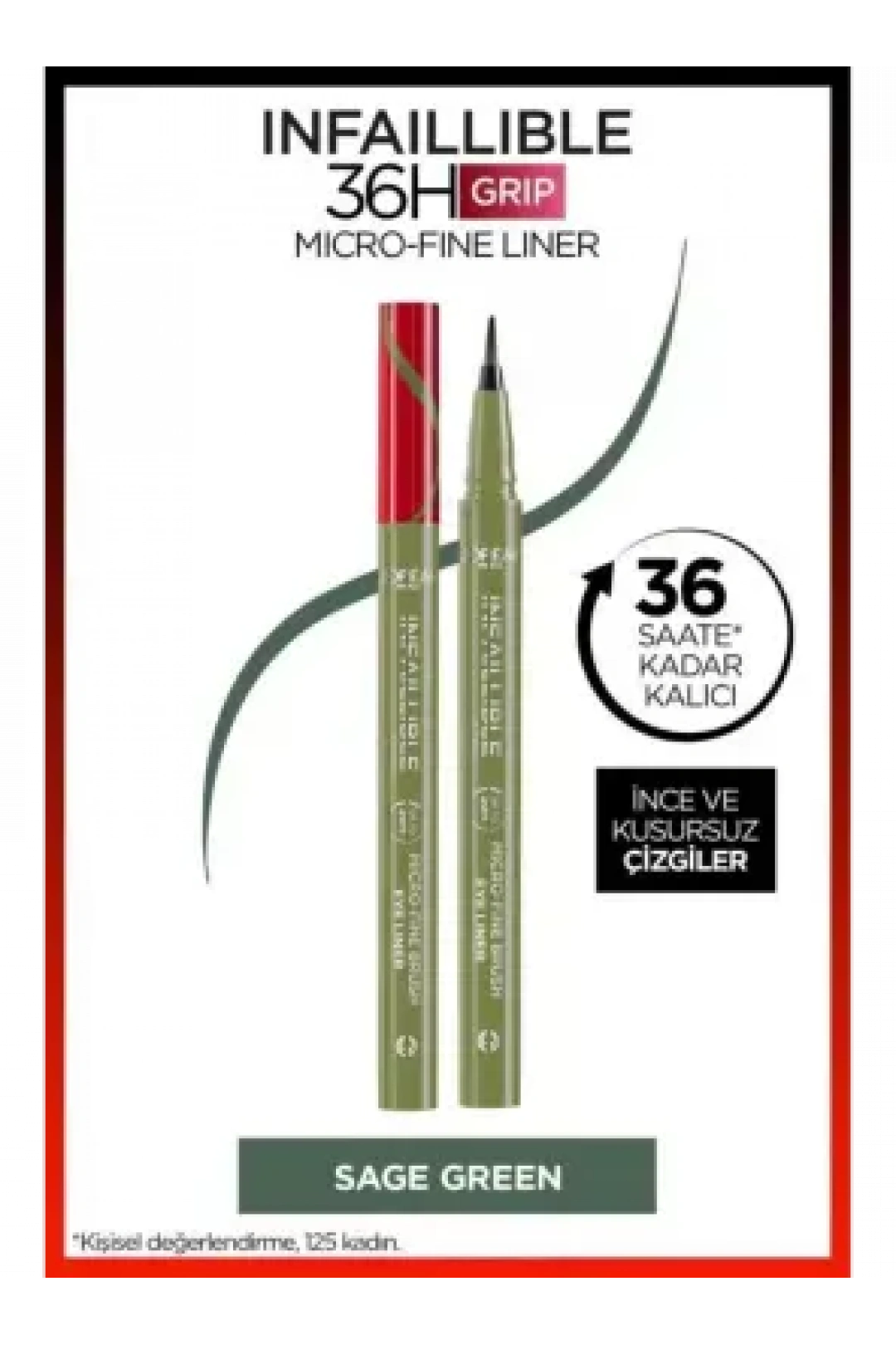 Loreal Paris Infaillible 36H Grip Micro Fine Eyeliner 05 SAGE GREEN -Yeşil-