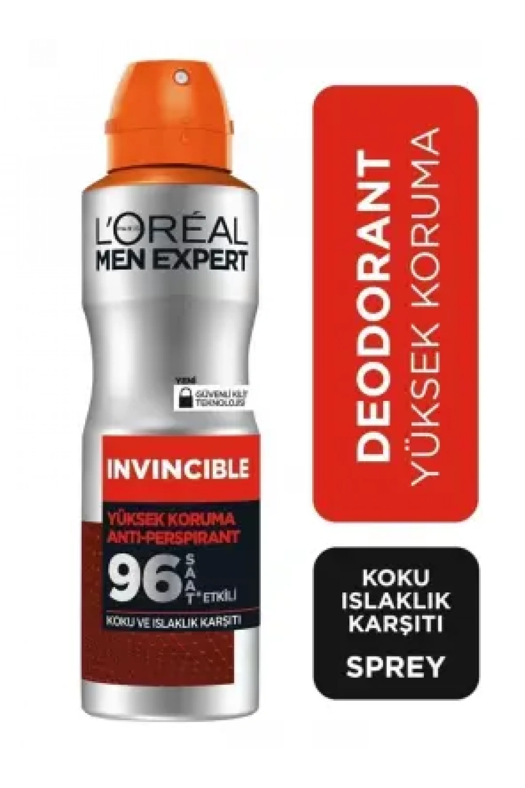 Loreal Paris Men Expert İnvincible 96 Saat Sprey Deodorant - Koku ve Islaklık - 150 ml