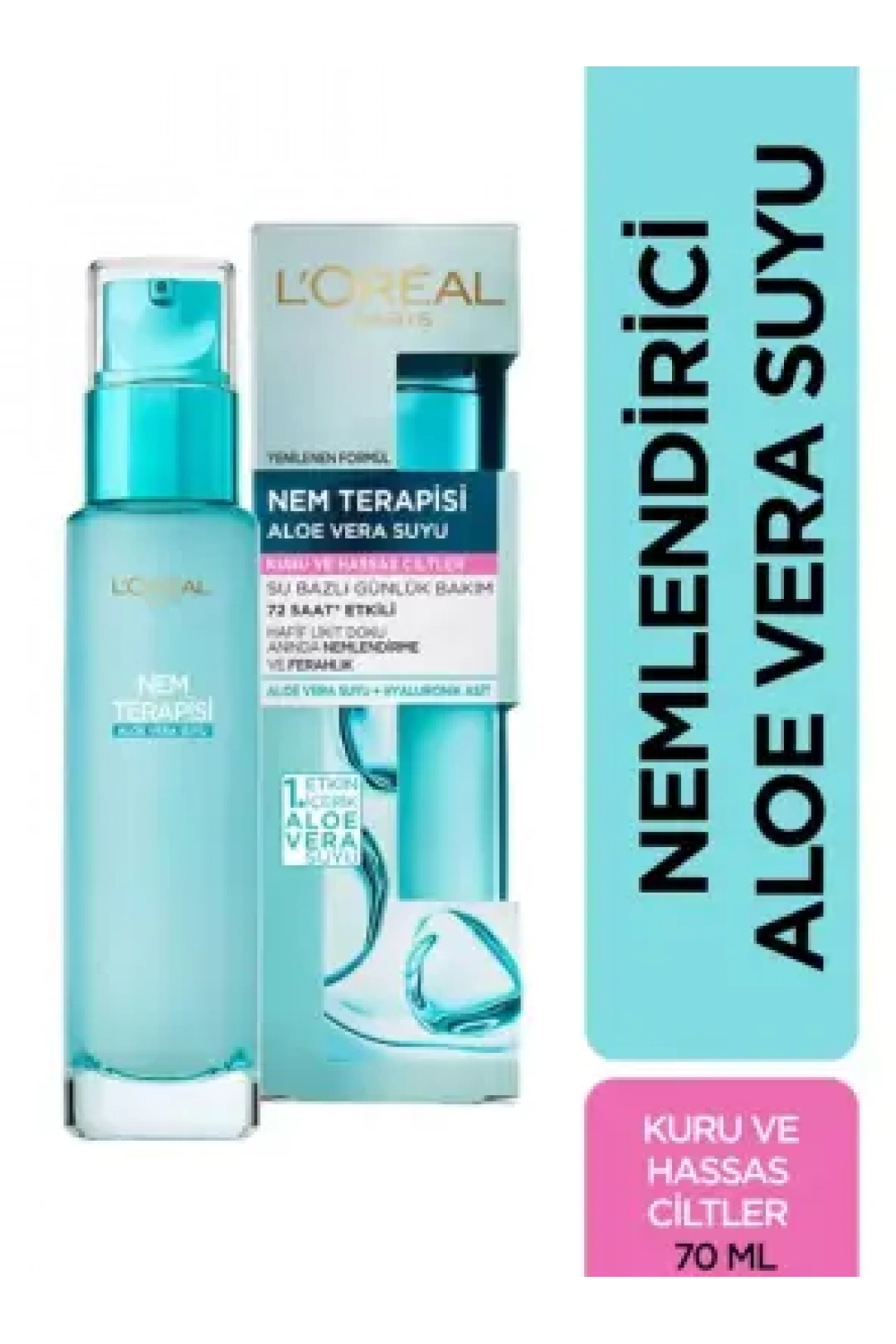 Loreal Paris Nem Terapisi Aloe Vera Suyu - Kuru ve Hassas Ciltler - 70 ml