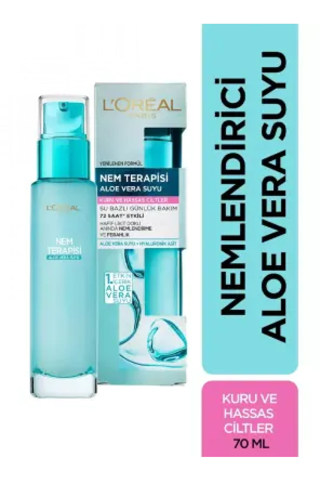 Loreal Paris Nem Terapisi Aloe Vera Suyu - Normalden Kuruya Ciltler - 70 ml