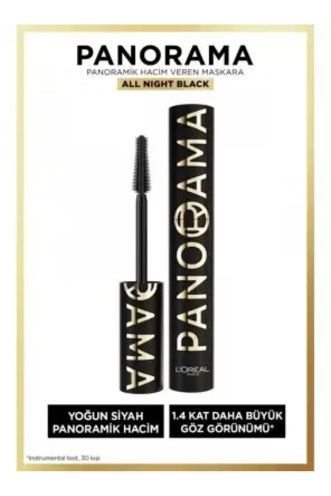 Loreal Paris Panorama Hacim Veren Maskara All Night Black - Siyah