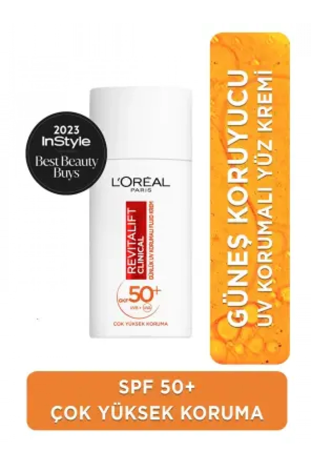 Loreal Paris Revitalift SPF 50+ Yüz Güneş Kremi - Fluid Krem - 50ml