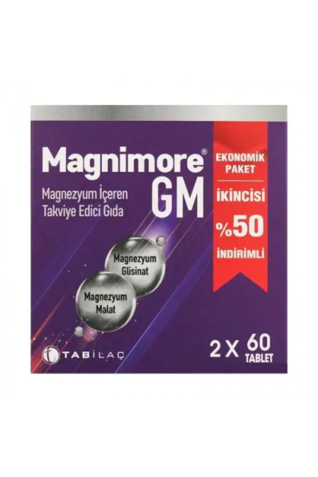 Magnimore GM Magnezyum 60 Tablet 2li Avantajlı Paket