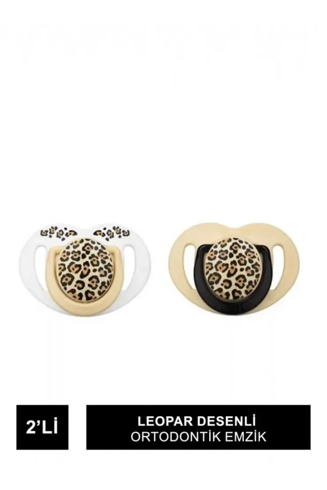 Mamajoo Sterilizasyon & Saklama Kutulu Leopar Desenli İkili Ortodontik Emzik 6 Ay+