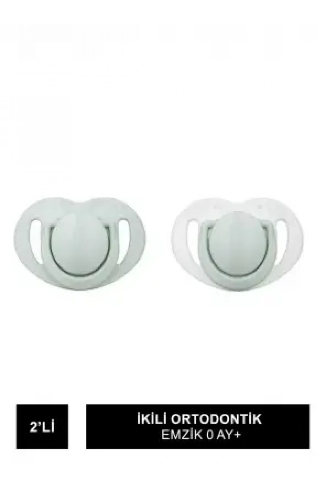 Mamajoo Sterilizasyon & Saklama Kutulu Powder Green Desenli İkili Ortodontik Emzik 0 Ay+