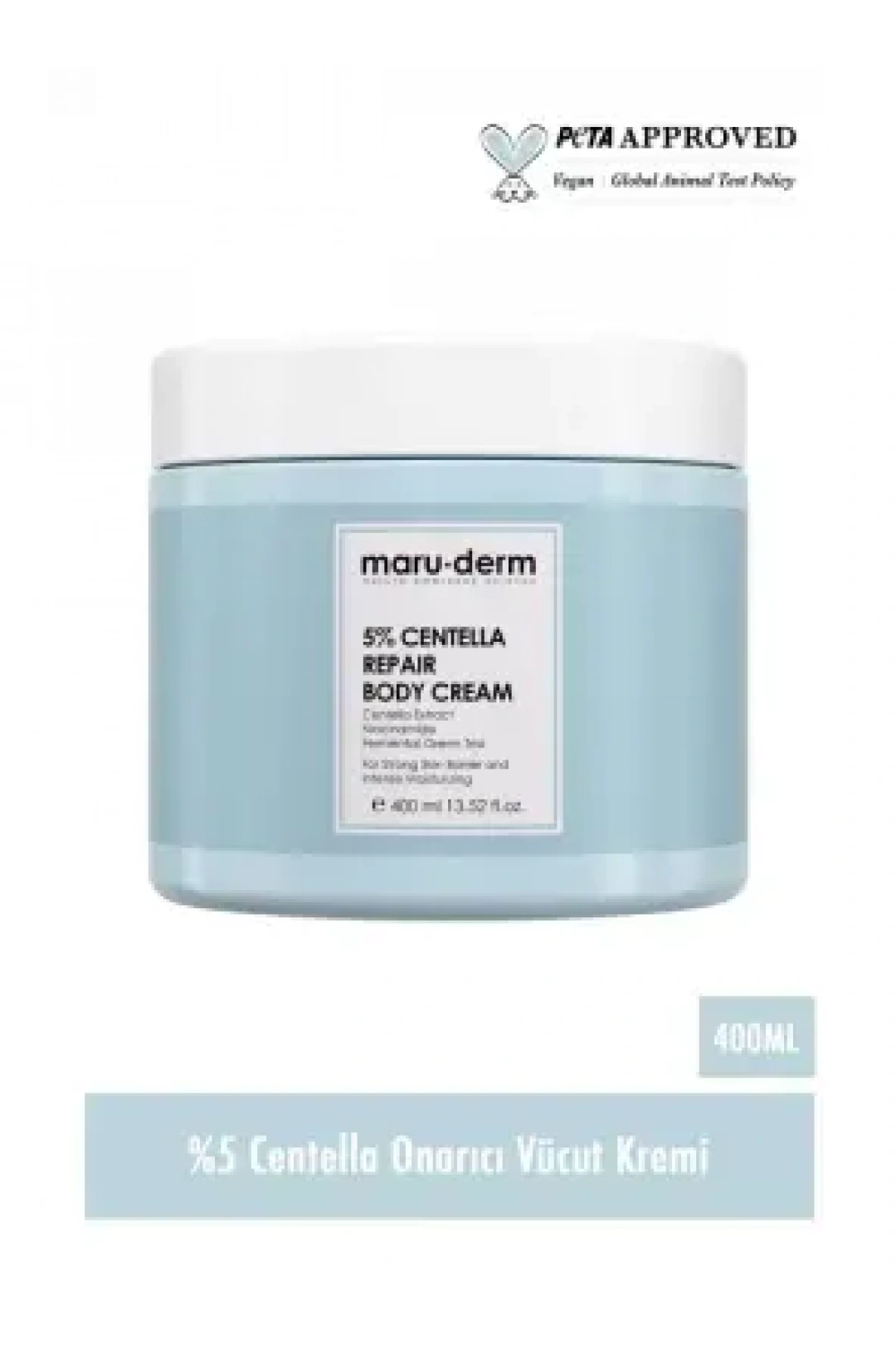 Maruderm %5 Centella Onarıcı Vücut Kremi 400 ML