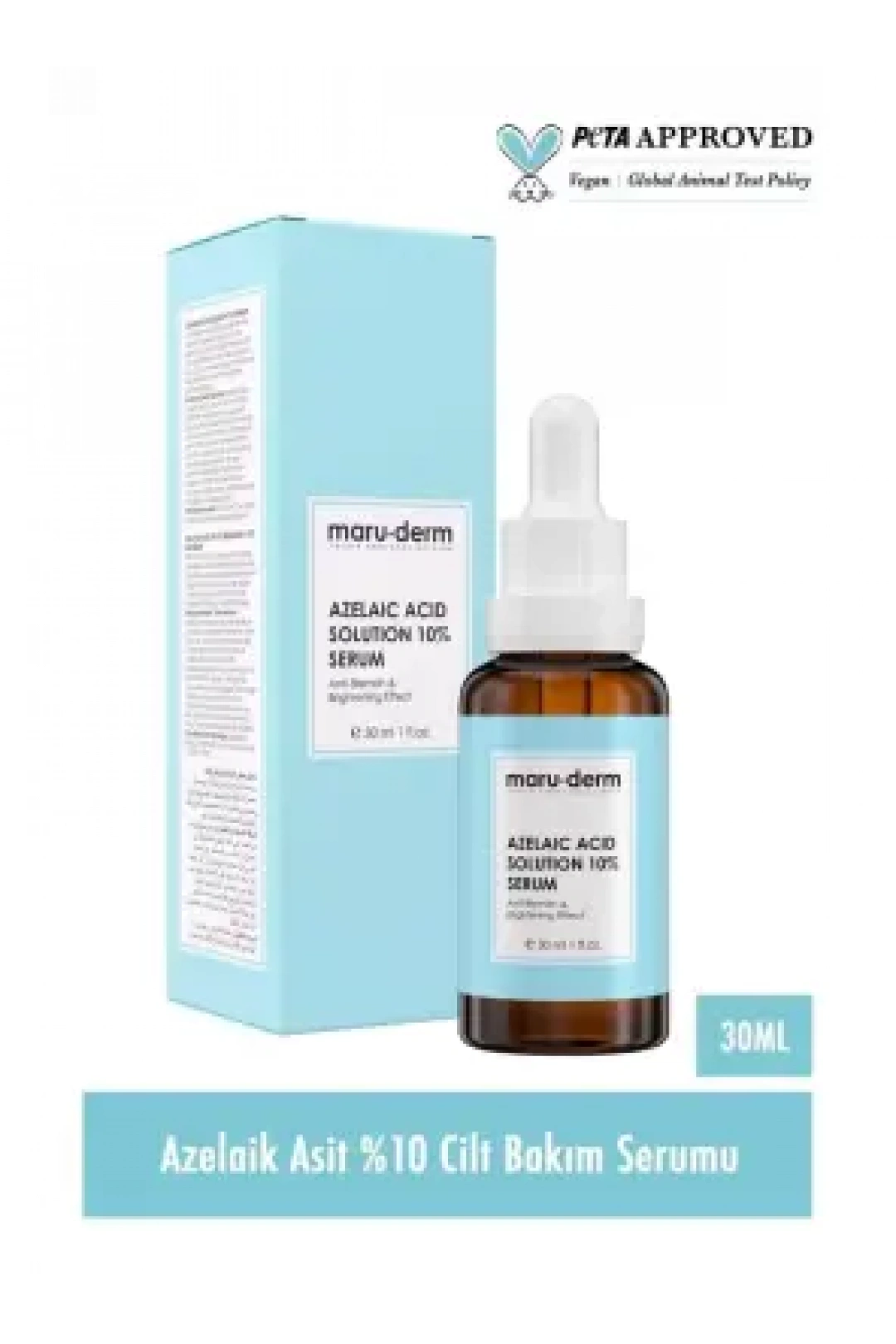 Maruderm Azelaik Asit Solüsyon %10 Aydınlatıcı Leke Karşıtı Cilt Bakım Serumu 30 Ml