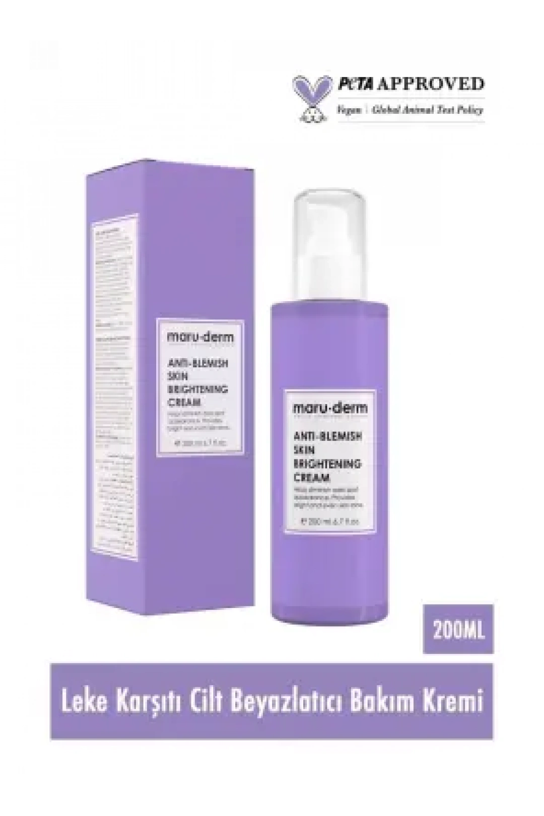 Maruderm Leke Karşıtı Cilt Beyazlatıcı Bakım Kremi 200 ml