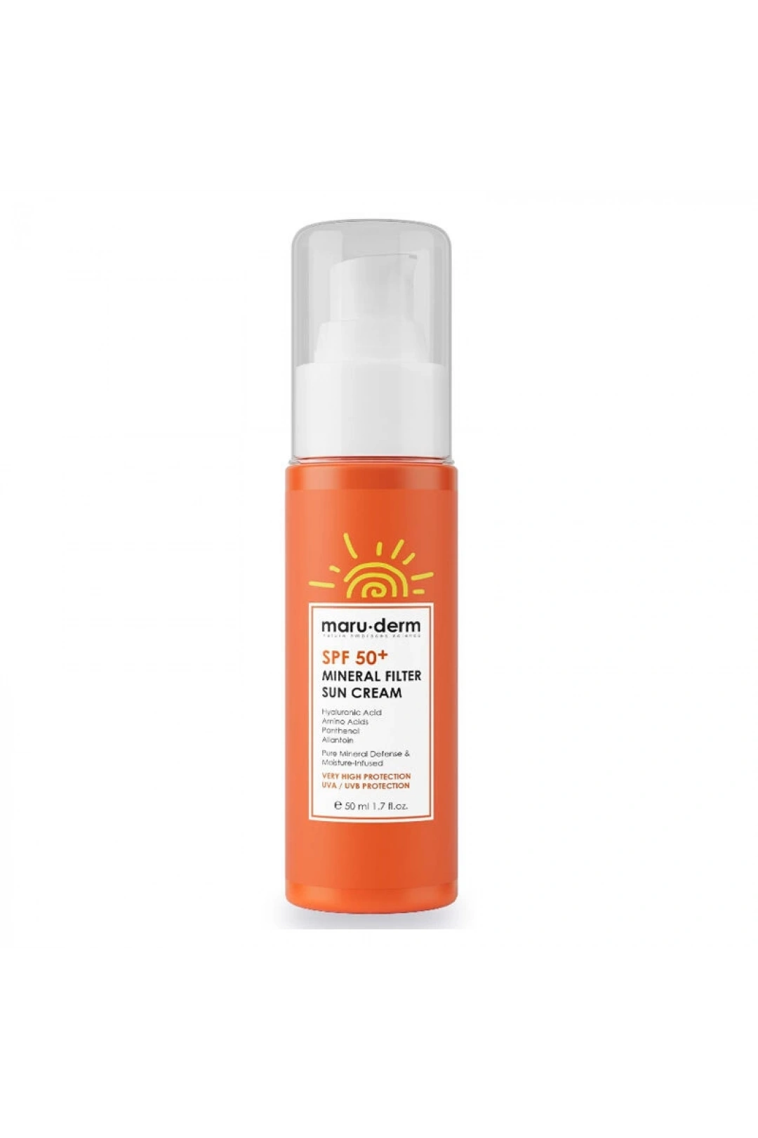 Maruderm Spf 50+ %100 Mineral Filtre Güneş Kremi 50 ml