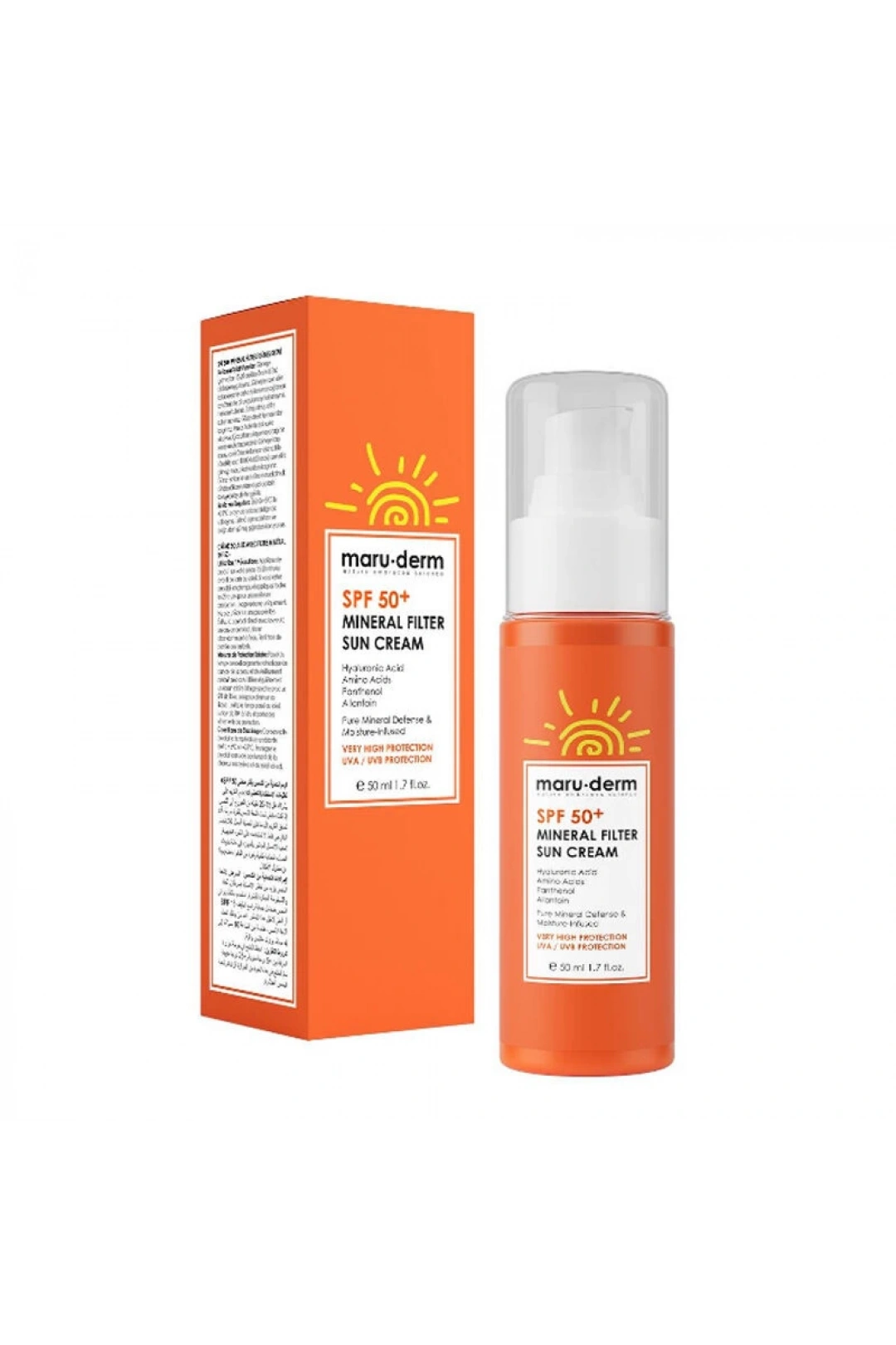 Maruderm Spf 50+ %100 Mineral Filtre Güneş Kremi 50 ml