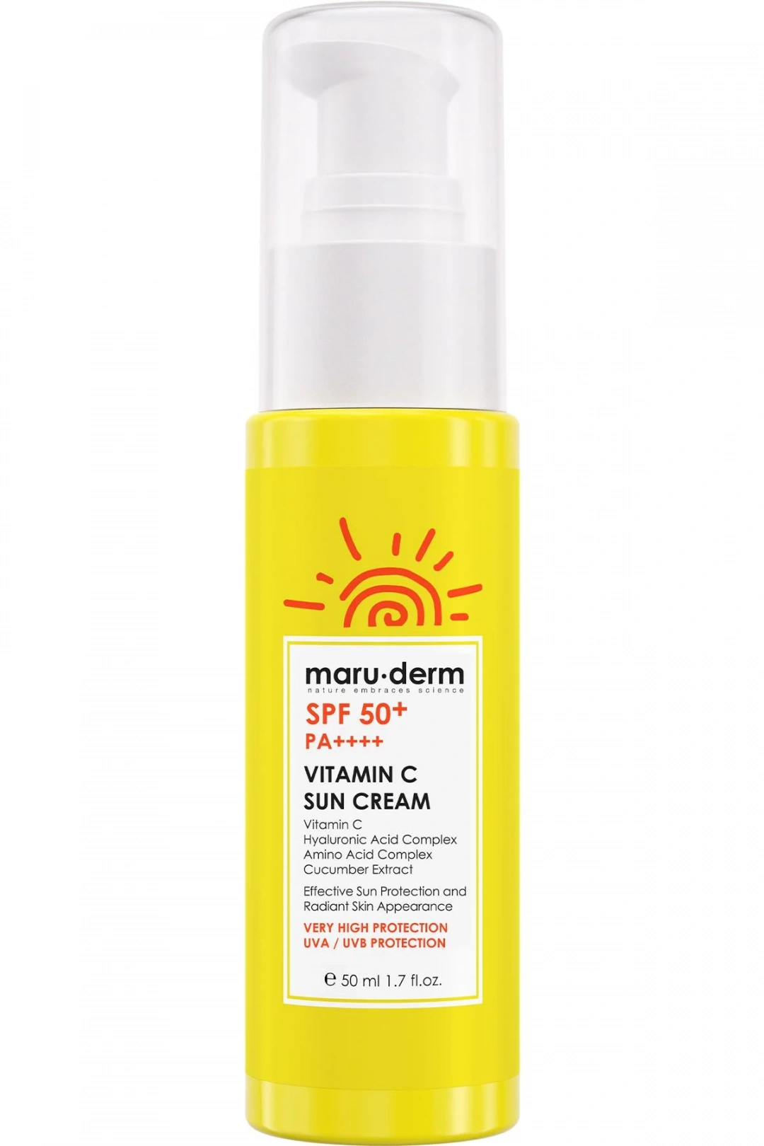 Maruderm SPF 50+ C Vitamini Güneş Kremi 50 ML