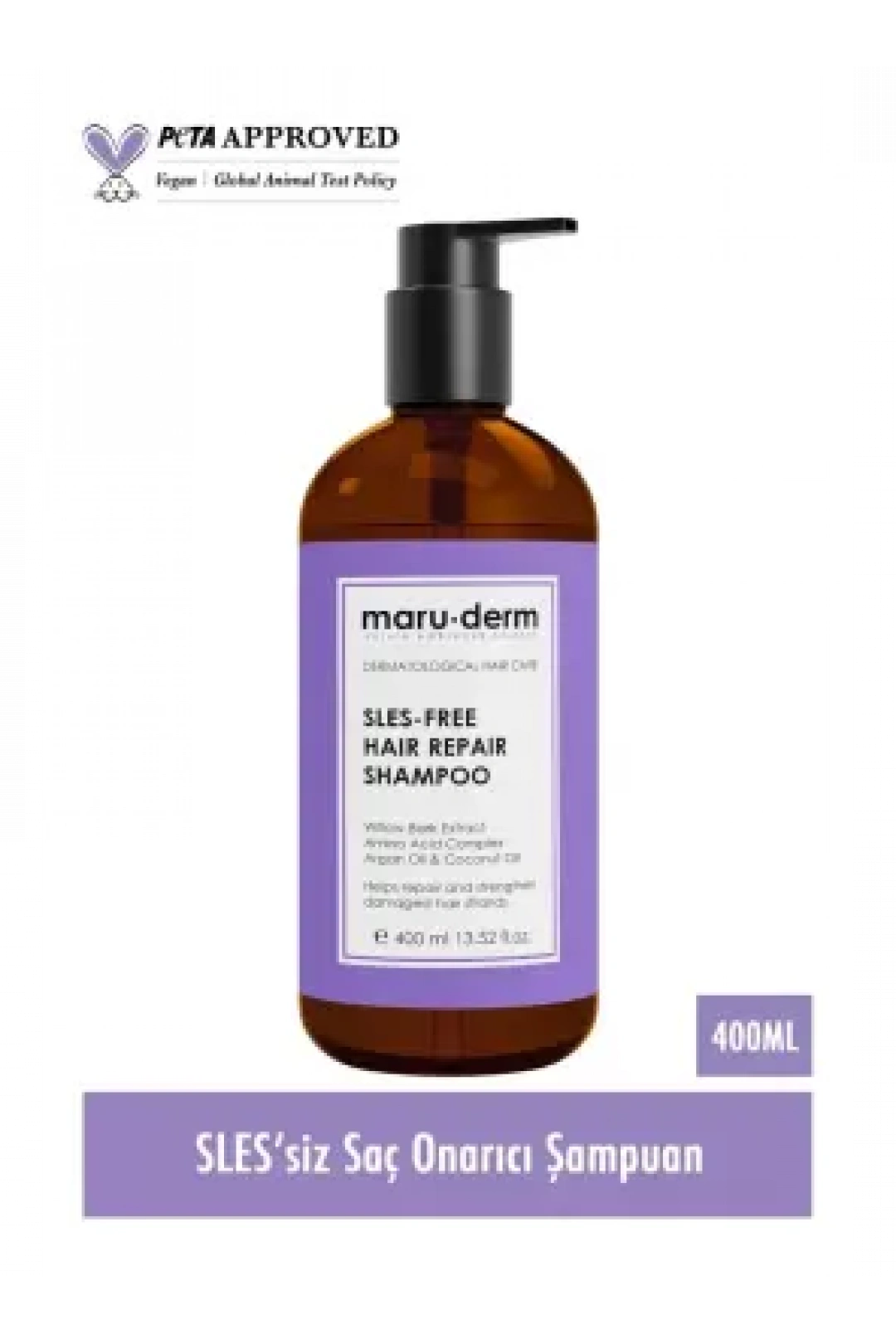 Maruderm Yıpranmış Saçlar İçin Onarıcı Sülfatsız Şampuan 400 ML