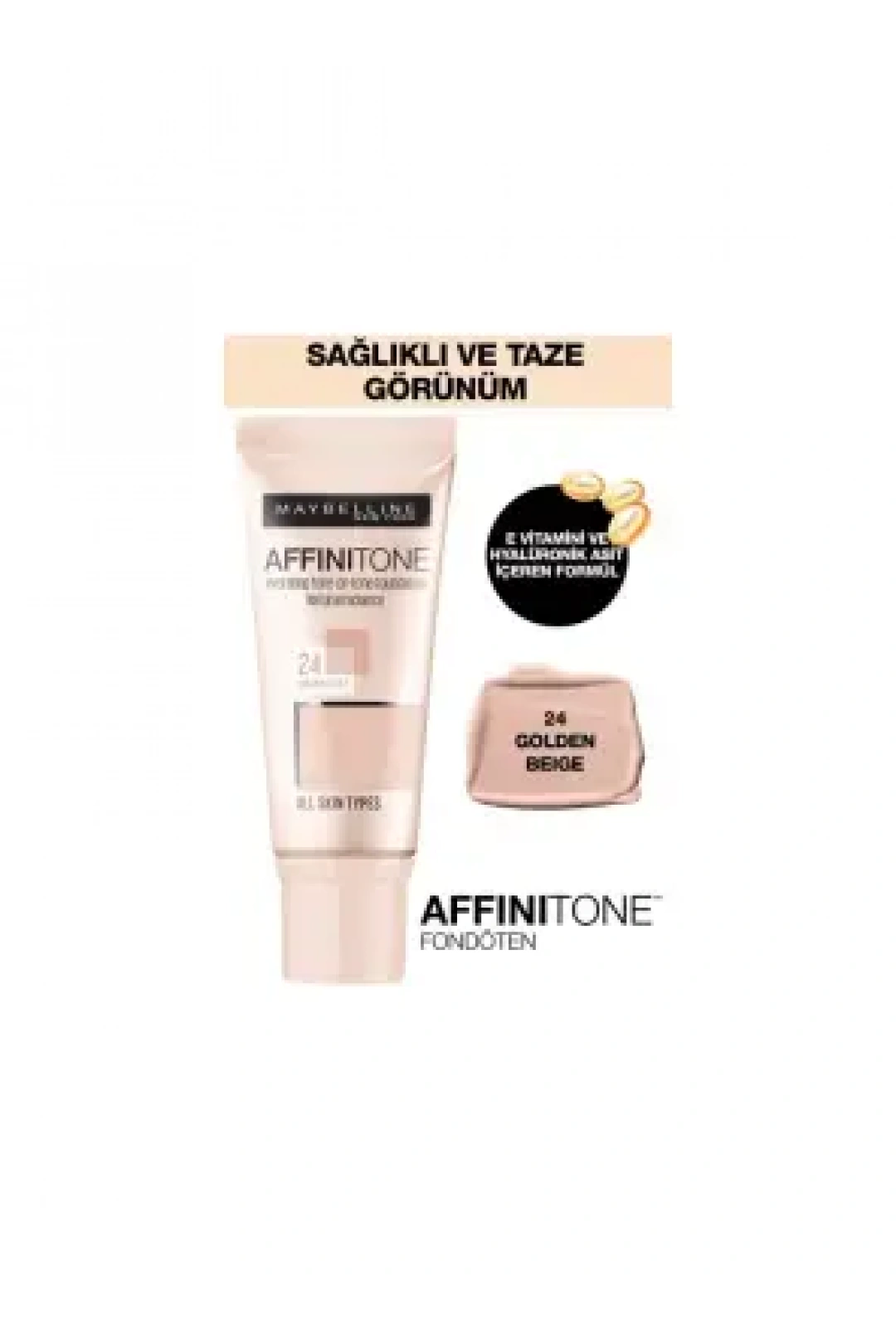 Maybelline New York Affinitone Fondöten - 24 Golden Beige 30 ml