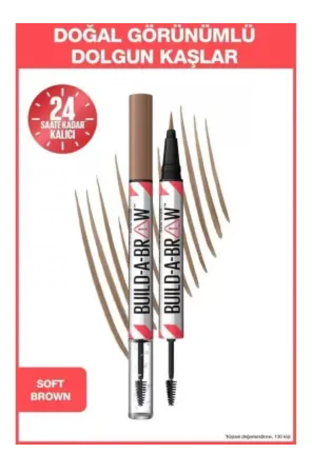 Maybelline New York Build a Brow 2in1 Kaş Kalemi ve Jeli Soft Brown - 255