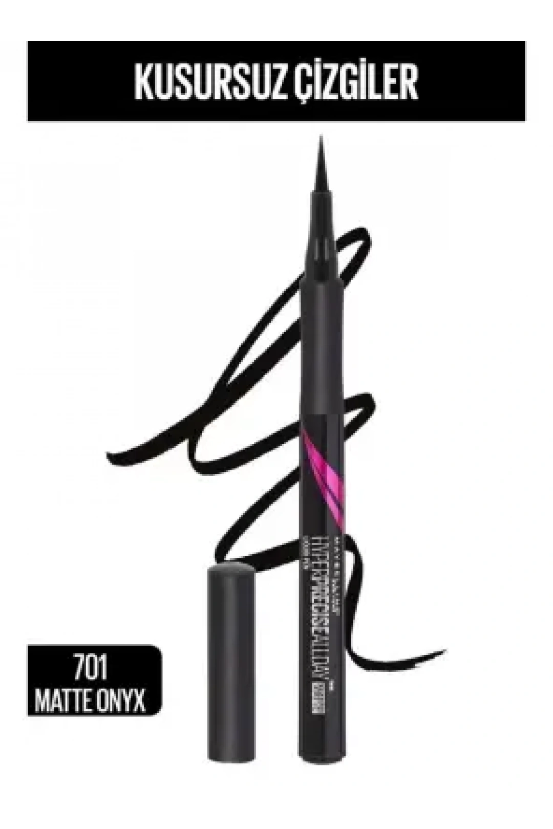 Maybelline New York Hyper Precise All Day Eyeliner - 701 Matte Onyx - Mat Siyah