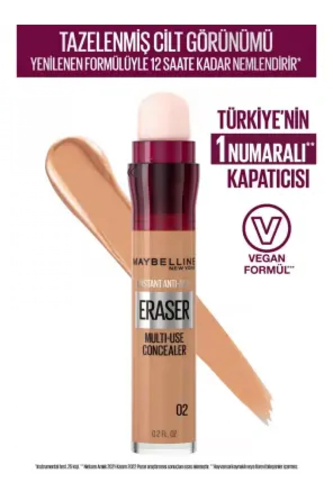 Maybelline New York Instant Anti Age Eraser Kapatıcı - 02 Nude 6.8 ml