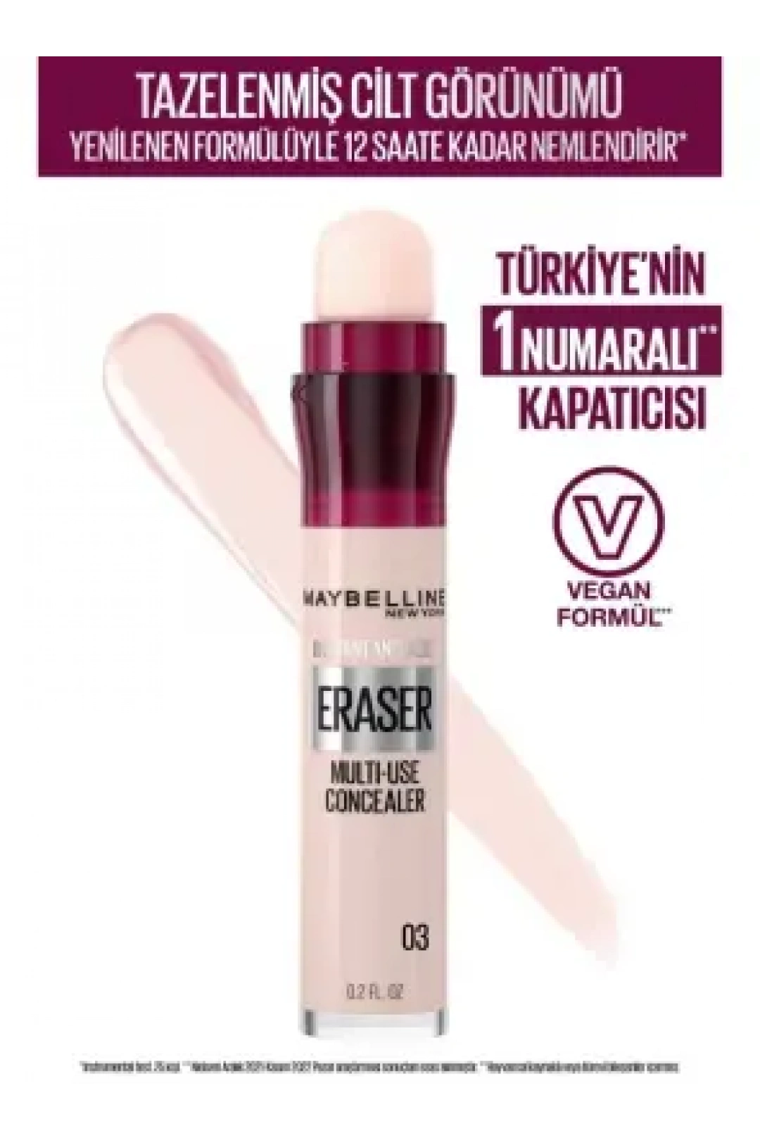 Maybelline New York Instant Anti Age Eraser Kapatıcı - 03 Fair 6,8ml