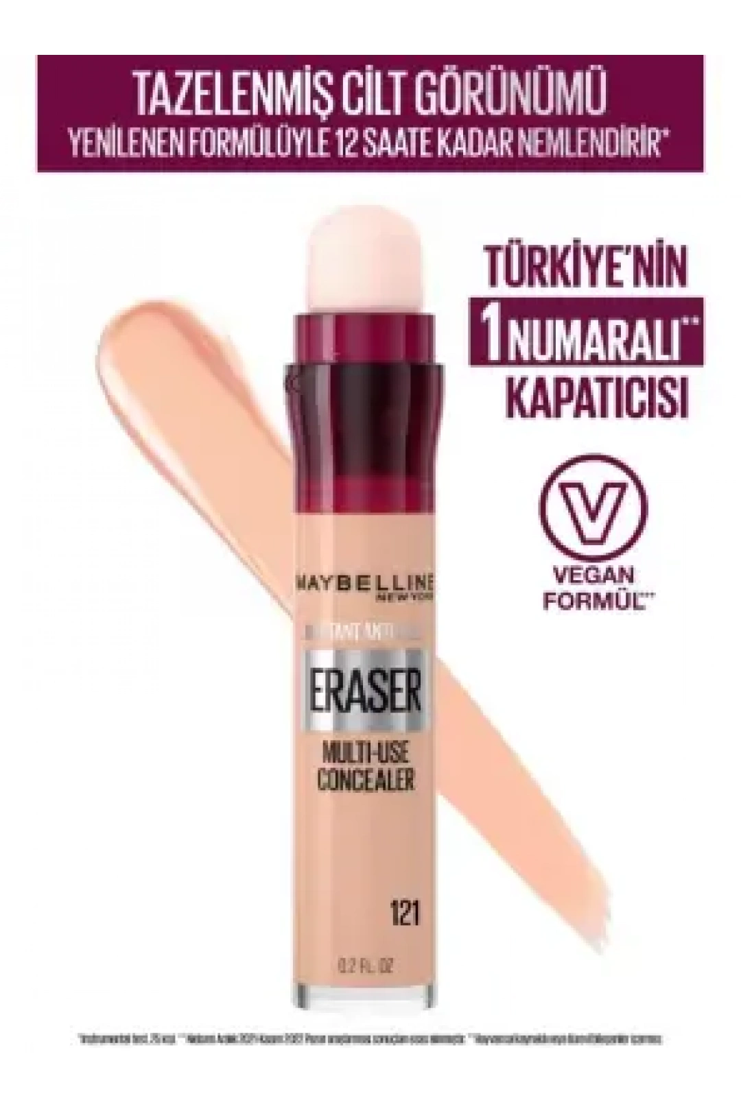 Maybelline New York Instant Anti Age Eraser Kapatıcı - 121 Light Honey 6,8 ml
