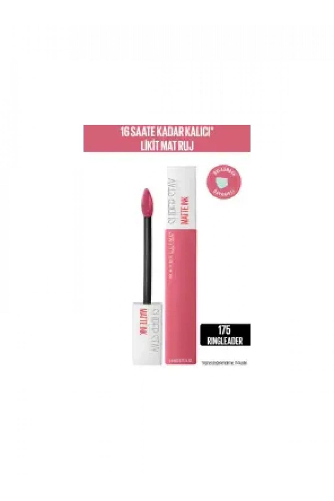Maybelline New York Super Stay Matte Ink Likit Mat Ruj -Pinks NU 175 RINGLE