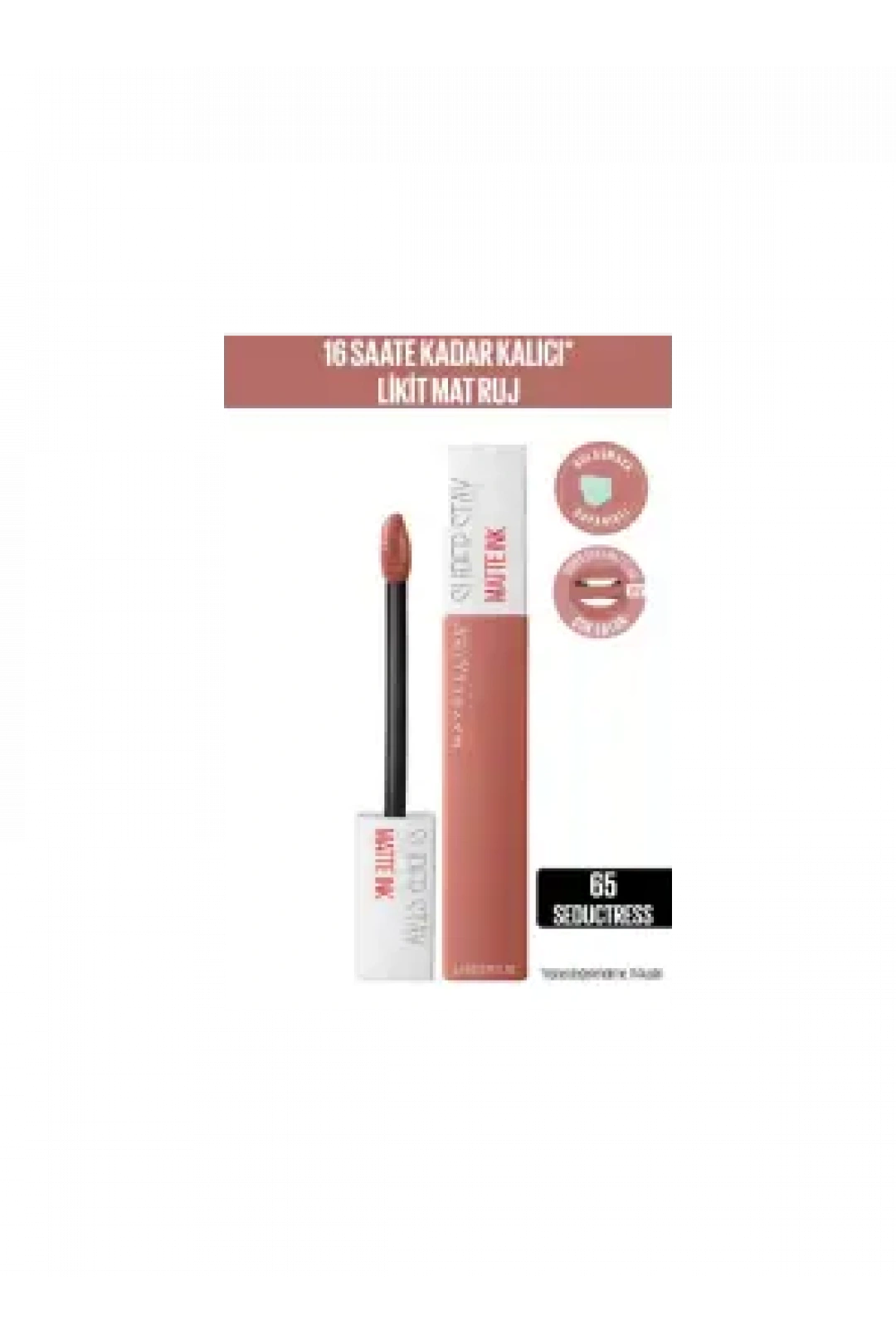 Maybelline New York Super Stay Matte Ink Mat Likit Ruj 65 Seductress