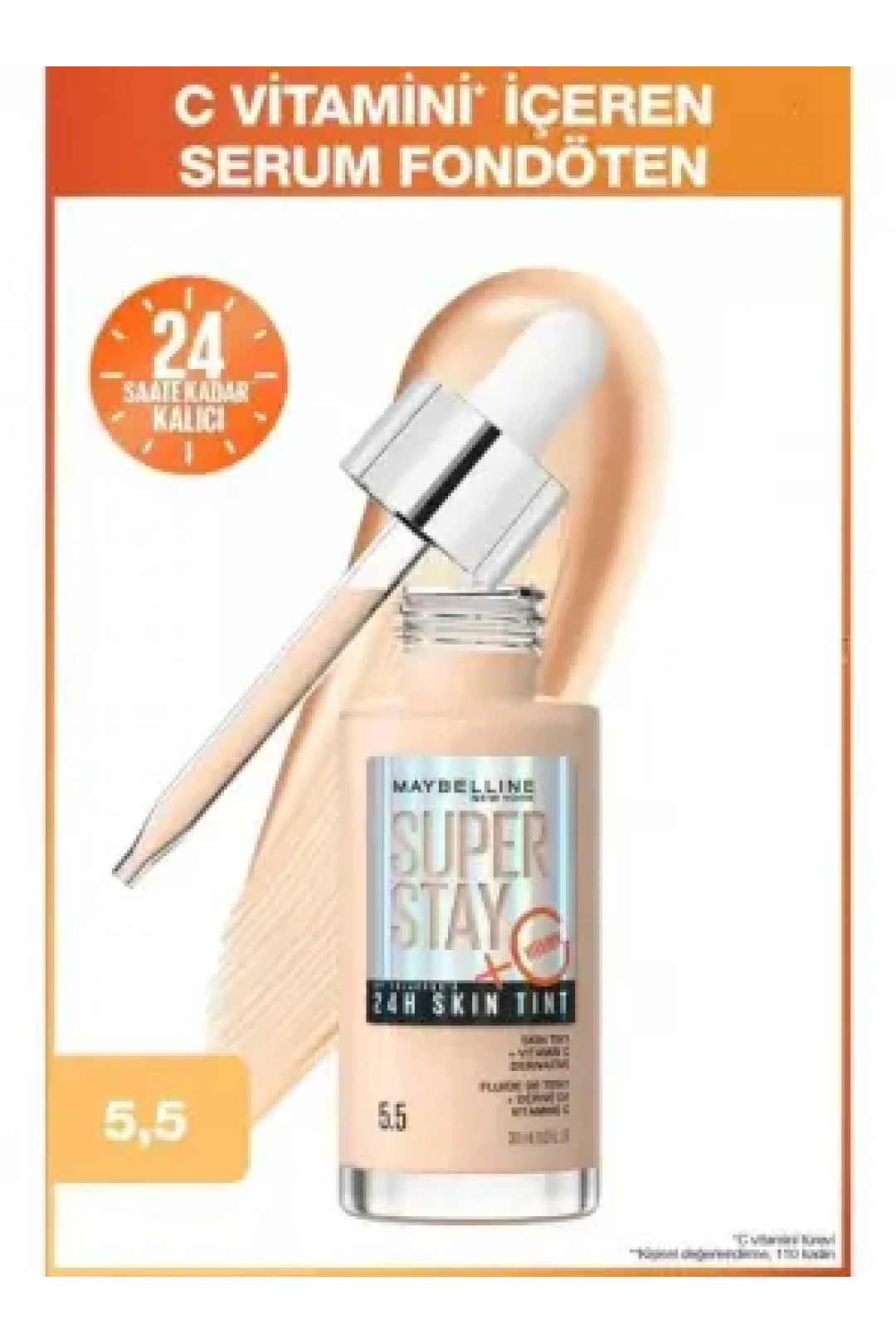 Maybelline New York Super Stay Skin Tint Fondöten - 05.5 30 ml
