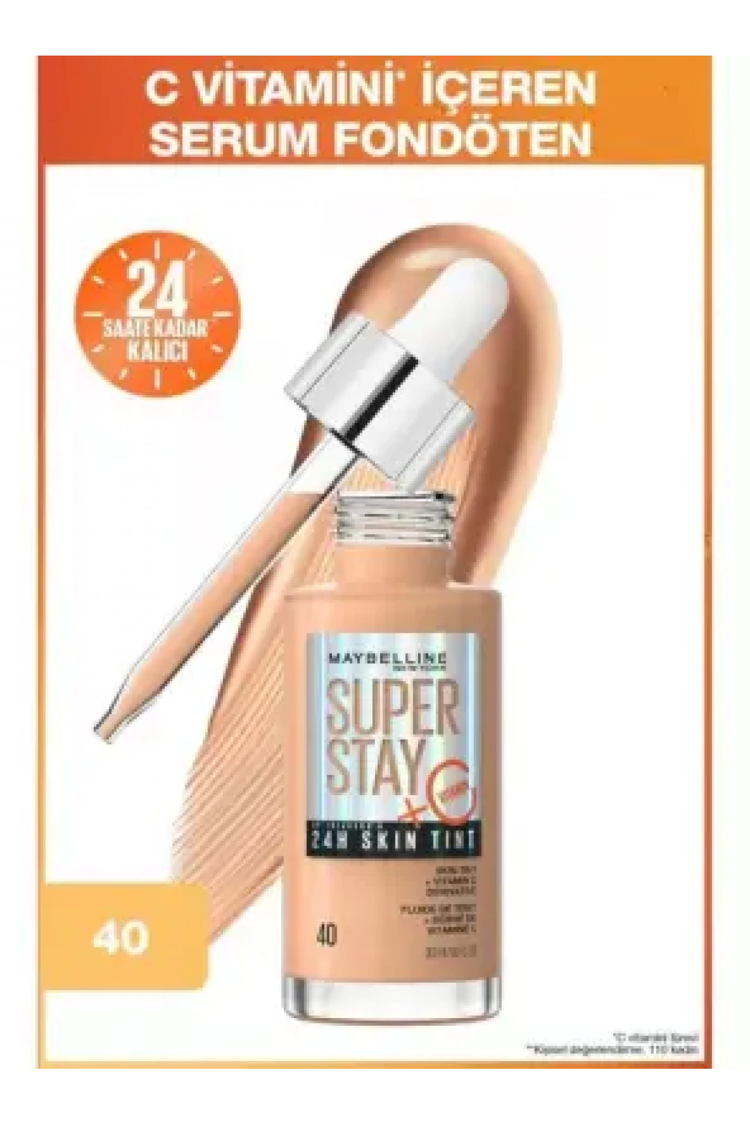 Maybelline New York Super Stay Skin Tint Fondöten - 40 30 ml