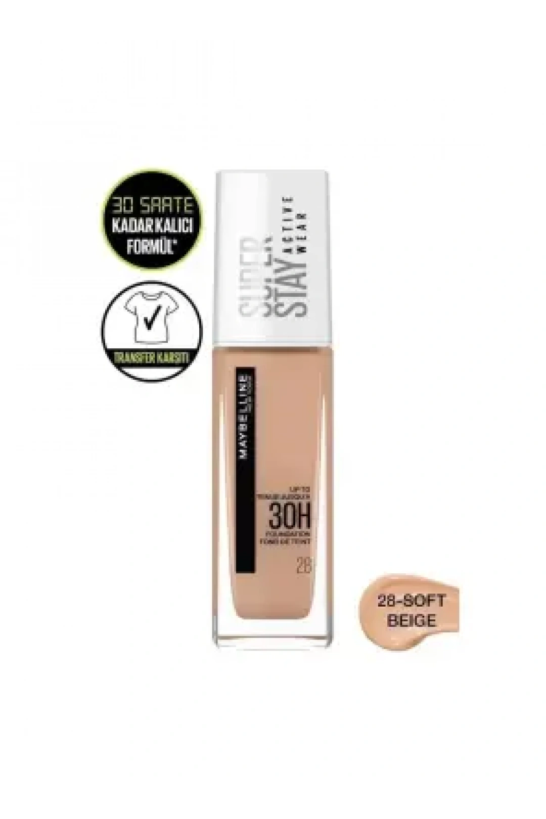 Maybelline New York Superstay Active Wear Fondöten- 28 Soft Beige 30ml