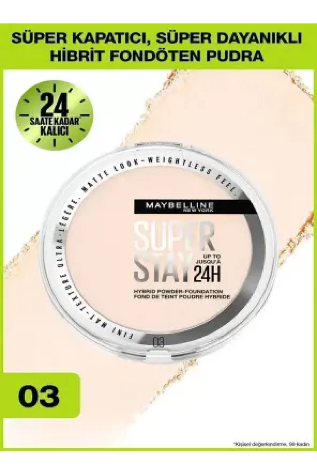 Maybelline New York Superstay Hibrit Pudra-Fondöten - 03 9gr